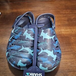 Shark Kids Water Shoes - Blue and Black